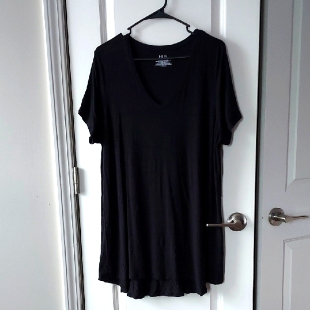 HUE Black Short Sleeve Tee Xl
